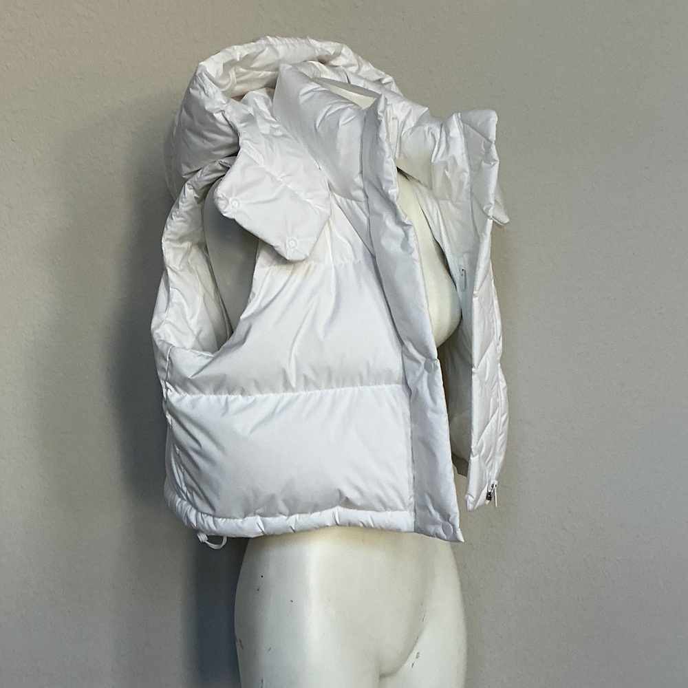 Lululemon Athletica White Wunder Puff Cropped Puffer Vest - Picture 1 of 10